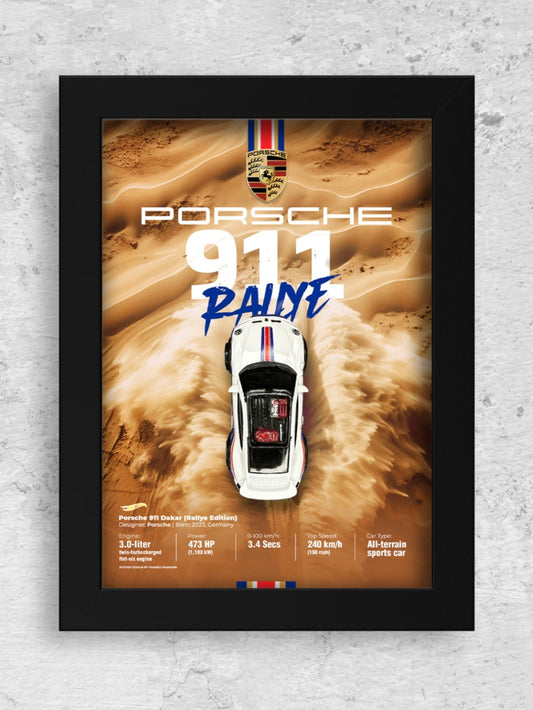Porsche 911 Dakar (Rallye) - Wall Art
